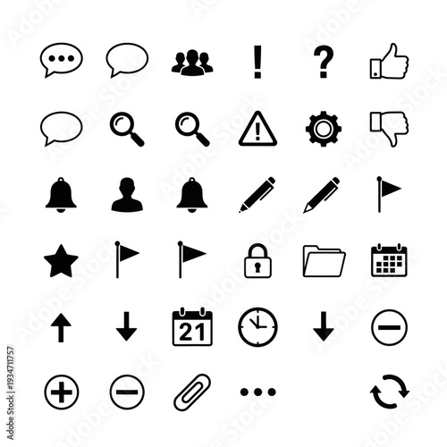 Black icons on white background.