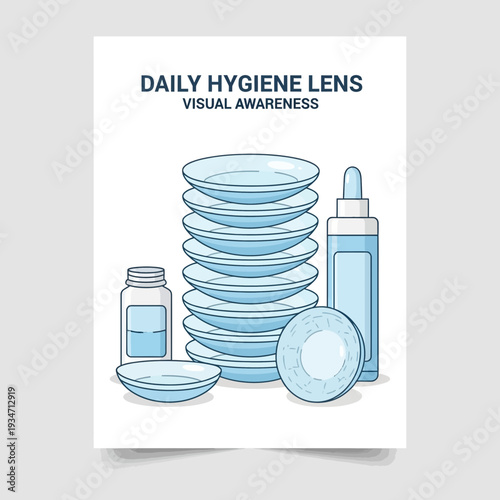 Essential Eye Care Practices Visualized: Exploring Contact Lens Hygiene and Clarity Strategies