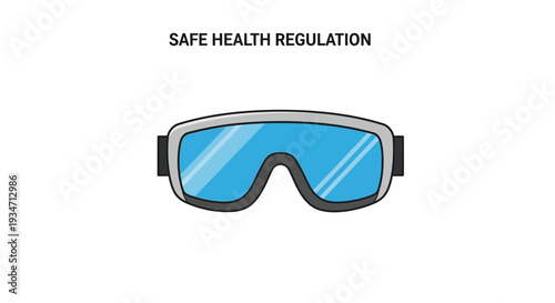 Essential Eye Protection: Safety Goggles Depicting Visual Clarity For Safe Regulation