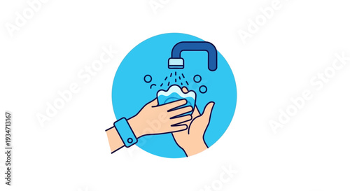Essential Hand Hygiene Illustrated: Washing Hands with Soap and Water for Prevention