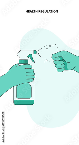 Essential Hygiene Protocol: Illustrating Sanitization And Protection Against Germs and Contaminants