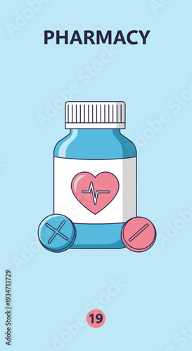 Essential Medical Remedies Depicted: Vital Medications for Healthcare and Wellness Illustrated