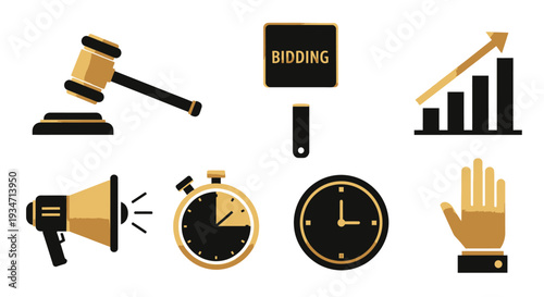 Business Auction Finance Time Management.