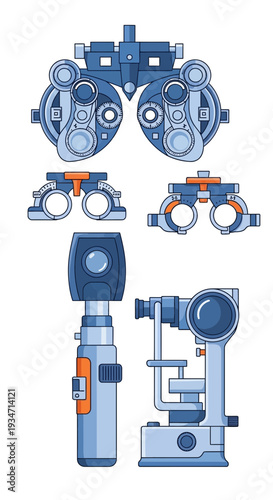 Essential Ophthalmic Instruments Illustrated: A Comprehensive View of Eye Examination Tools