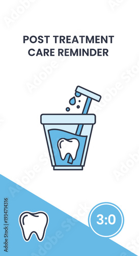 Essential Post-Treatment Care: A Clear Reminder for Oral Health and Hygiene Practices Immediately