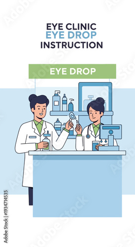 Eye Care Professionals Demonstrating Proper Eye Drop Administration Techniques and Guidance