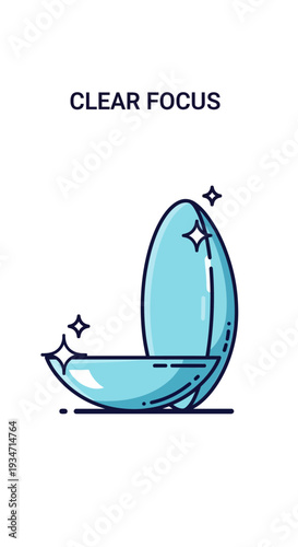 Examine The Precision of Contact Lenses: A Vibrant, Graphic Representation of Clear Vision