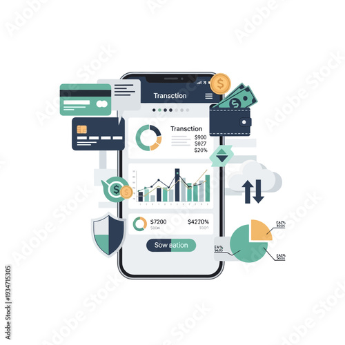 Mobile Transaction Illustration