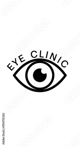 Eye Clinic Logo Depicting Vision Care And Health Services For Ophthalmological Solutions