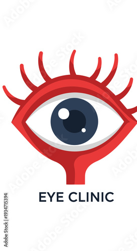 Eye Clinic Logo: Modern Design Showcasing Vision Care and Ophthalmology Services