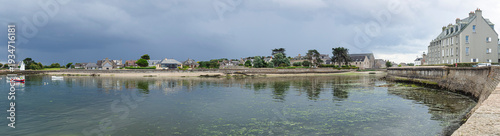 Photos Paisaje panorámico de costa en el pueblo marítimo Barfleur, en la Normandía, Fra