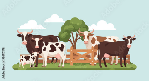 Cows in a Pasture