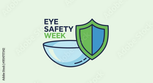 Eye Safety Awareness Week Icon Representing Protection Of Healthy Eyesight During Event