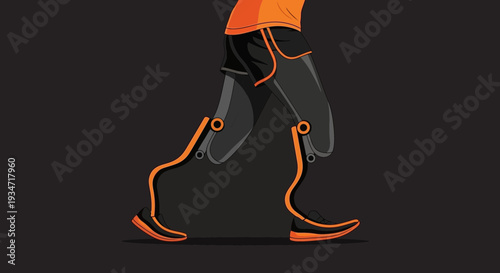 Futuristic Runner: Depicting Technology And Advancements In Prosthetic Lower Limbs