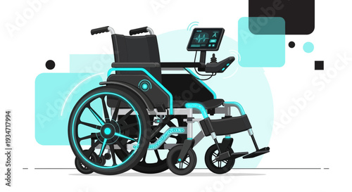 Futuristic Wheelchair: Innovative Mobility and Technological Advancement for Disabled