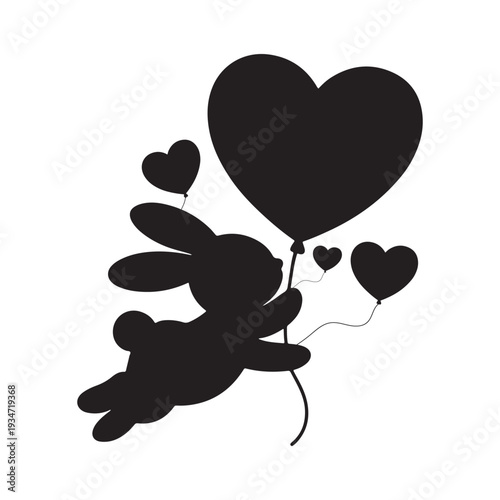 Easter day inspiration heartfelt joy with bunny and balloons