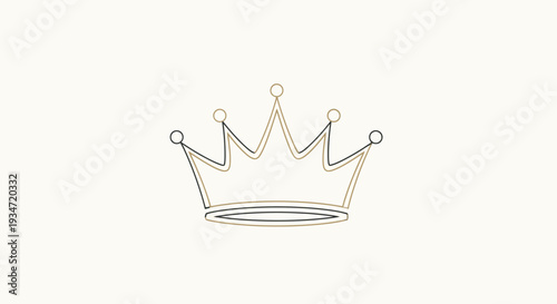 Obraz na plátně A crown symbolizing royalty and power.