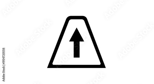 Free Download Black and white upward direction sign. - GFXLoad