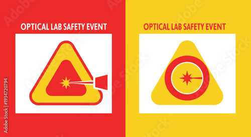 Graphic Design Illustrating Optical Lab Safety Procedures And Potential Risks