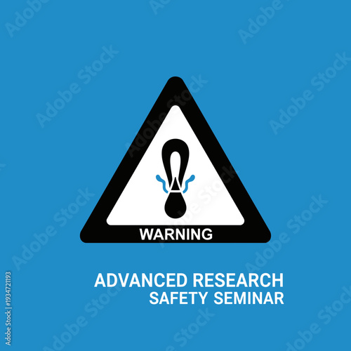 Graphic Representation of Risk Alert Illustrating Safety Warning for Advanced Research Seminar