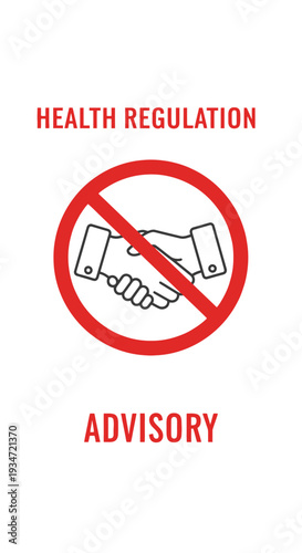 Health Regulation Advisory Preventing Handshakes Symbolizing Forbidden Interaction and Caution Free Download Health Regulation Advisory Preventing Handshakes Symbolizing Forbidden Interaction and Caution - GFXLoad