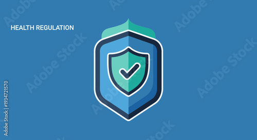 Health Regulation: Secure Medical Approval With Shield Protection And Tick Verification.