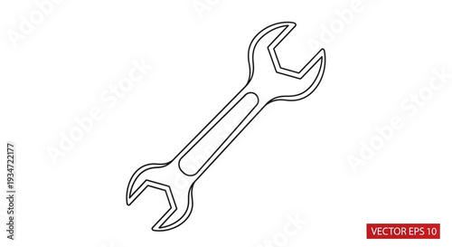 Adjustable Wrench Tool for Tightening Bolts.