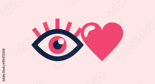 Heart And Eye: A Symbol Of Emotion, Love, And Visual Perception In Graphic Design