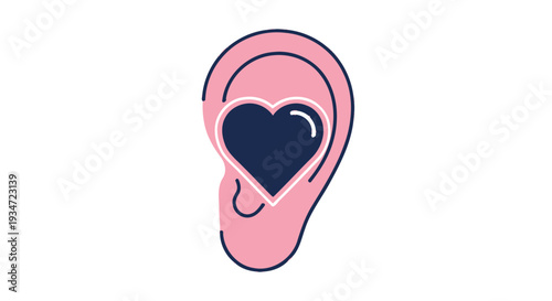 Hearing The Heartbeat Symbolizing Love, Empathy, And Compassionate Listening
