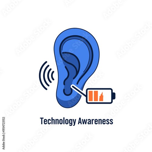 Hearing Aid Technology: Awareness of Sound and Battery Life, Low Energy Concept Visualization