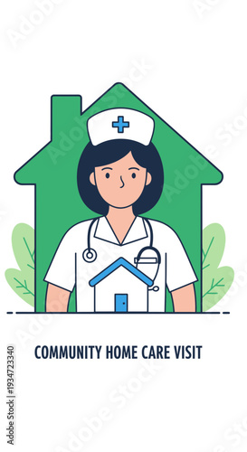 Home Healthcare Professional Delivering Essential Community Support Services and Assistance