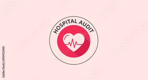 Hospital Audit: Healthcare Quality, Patient Care, Medical Services, and Data Analysis Illustration
