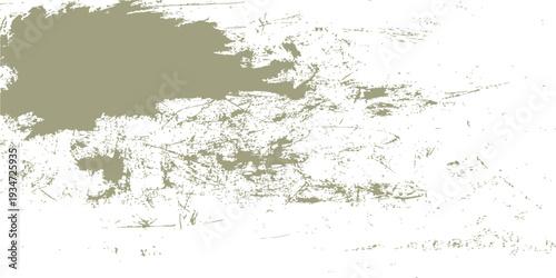 abstract light khaki green and white distressed grunge texture background with weathered paint splatters and brush strokes