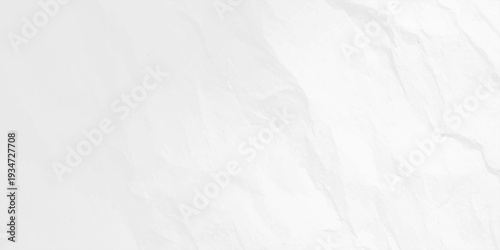 Crumpled white paper texture background with organic shadows and creased surface for minimalist graphic design mockup
