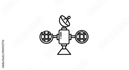 Satellite Dish Antenna Communication Device.