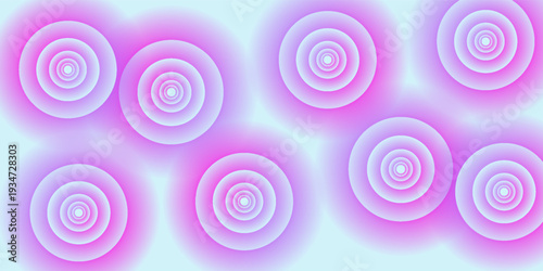 Blue gradient gradation circle shape. Abstract colorful watercolor blur mesh isolated. Gradient aura, grain neon blob with noise effect, soft color. Vector illustration