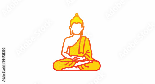 Buddha Meditating in Lotus Position