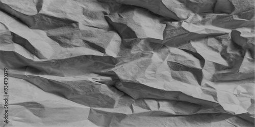 A vintage brown crumpled paper texture background features a rough creased surface with an aged wrinkled pattern on a blank crushed sheet of empty grunge material