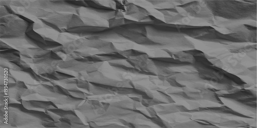 A blank sheet of wrinkled brown paper texture features a rough and damaged surface with a creased pattern, creating an aged grunge backdrop for vintage design