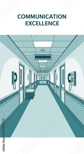 Hospital Corridor Illustration: Achieving Exemplary Communication And Organizational Proficiency