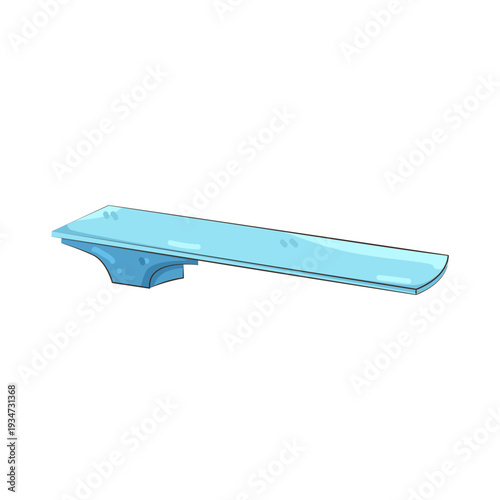 Illustration of Blue Diving Board  