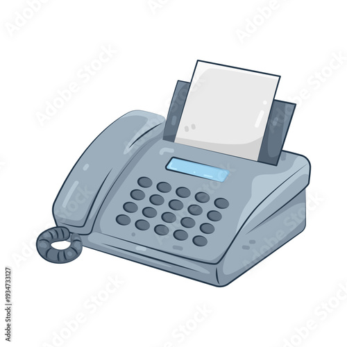 Illustration of Fax Machine