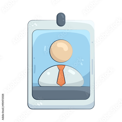 Illustration of Employee ID Badge