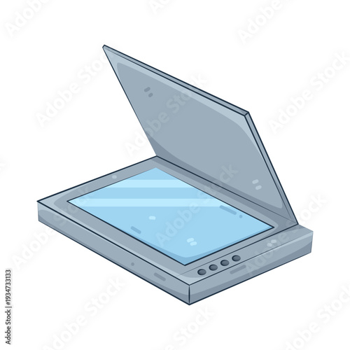 Illustration of Flatbed Scanner