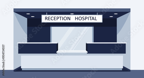 Hospital Reception Design: Modern Interior With Signage And Architectural Elements