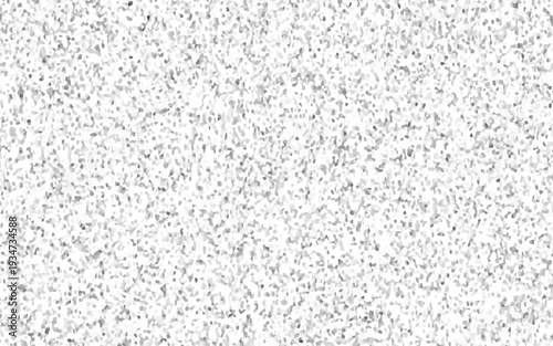 Fine grain terrazzo pattern with small abstract speckles. micro fragments creating an airy light effect across a white backdrop. polished terrazzo surface with faint gray and black specks.	