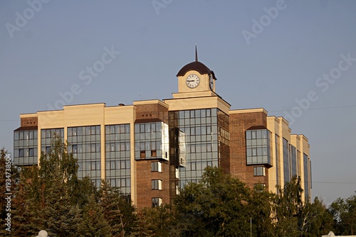 Photography old building in the city of moscow