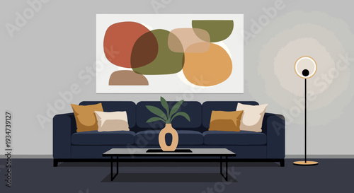 Modern living room sofa furniture.