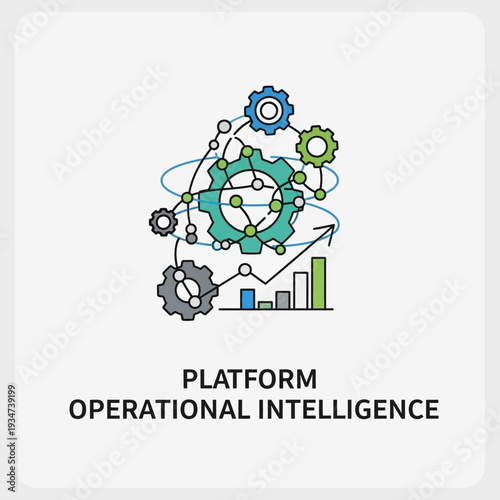 Operational Intelligence Platform Gears Infographic.