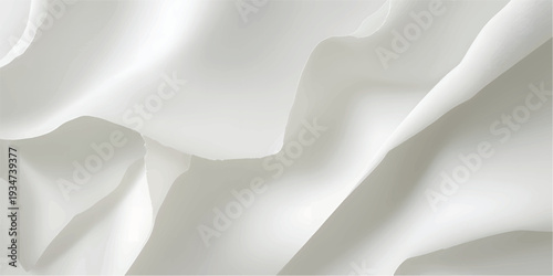 Elegant white silk fabric background featuring soft satin waves and a smooth flowing texture for a luxury wedding textile design